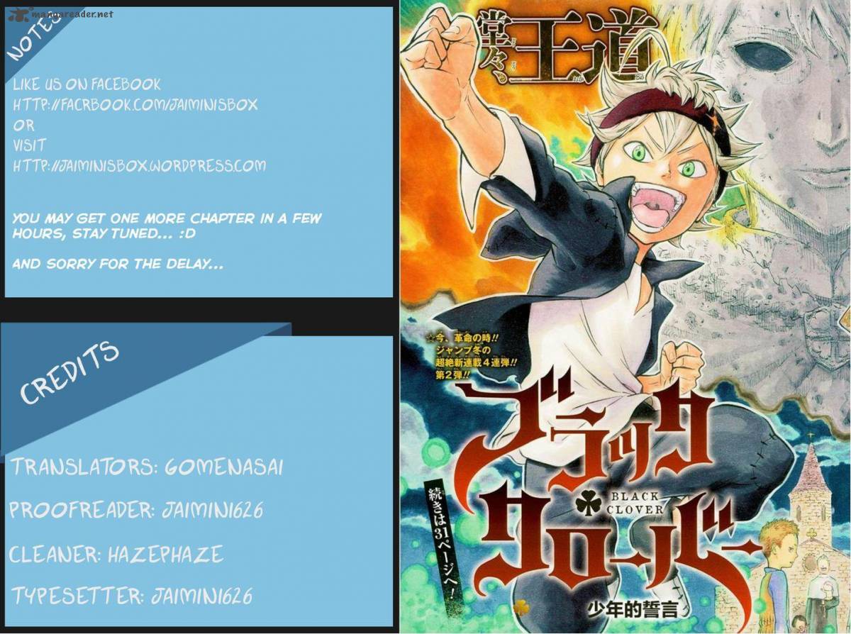 Black Clover Chapter 7 - Page 1