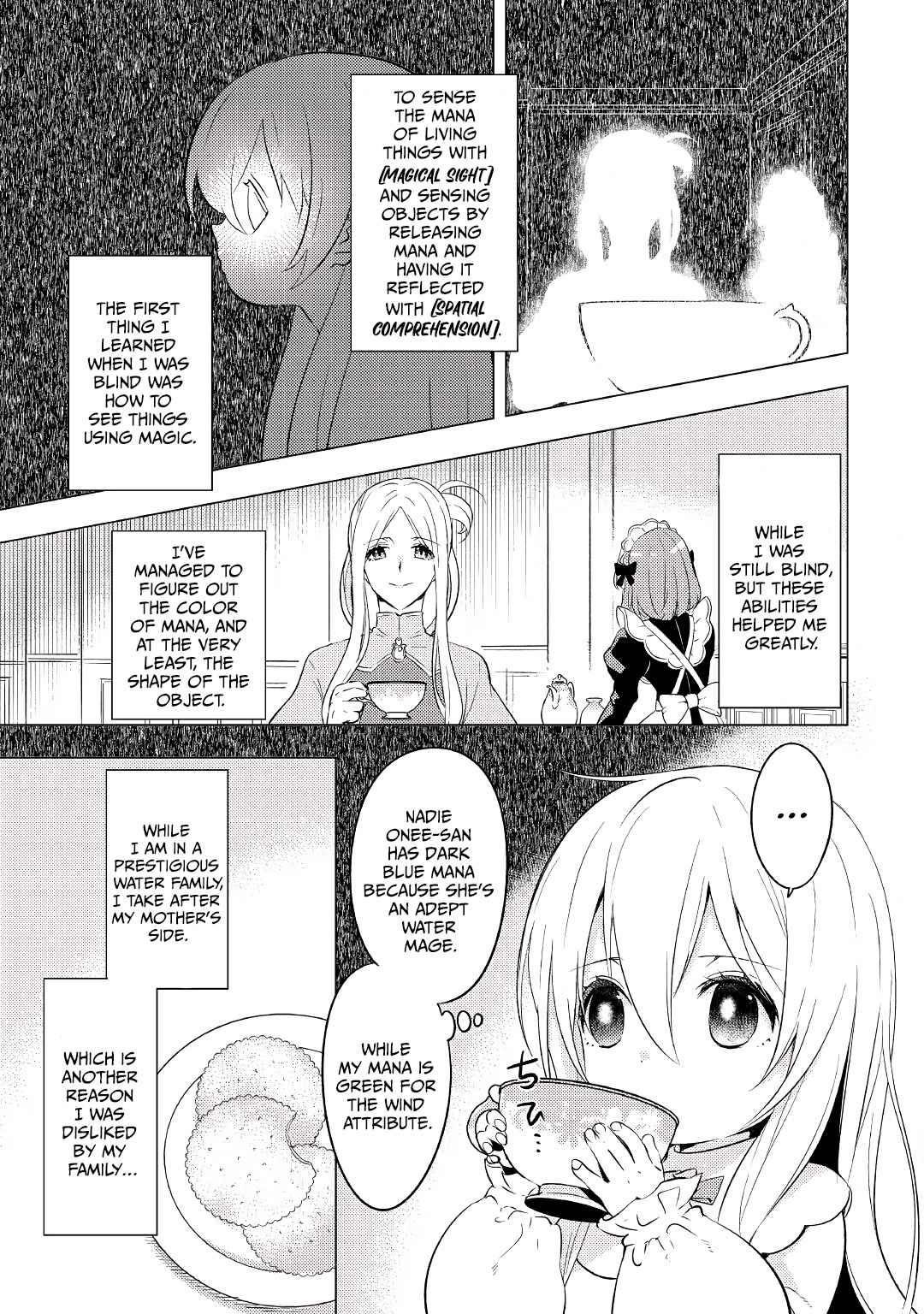 I was reincarnated as a blind girl – I rely on my previous life’s memories and magic to survive. Chapter 2 - Page 3