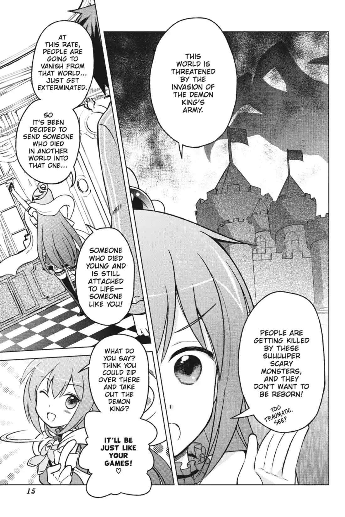 Kono Subarashii Sekai ni Shukufuku o! Chapter 1 - Page 15