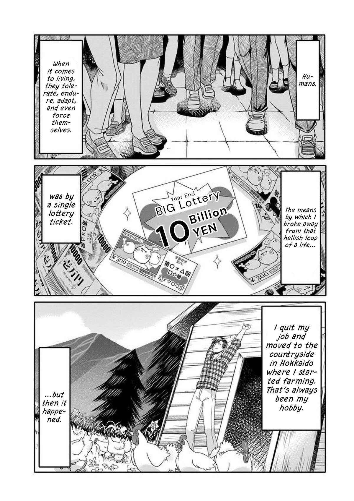 Shoushaman no Isekai Survival ~ Zettai Hito to wa Tsurumanee ~ Chapter 1 - Page 3